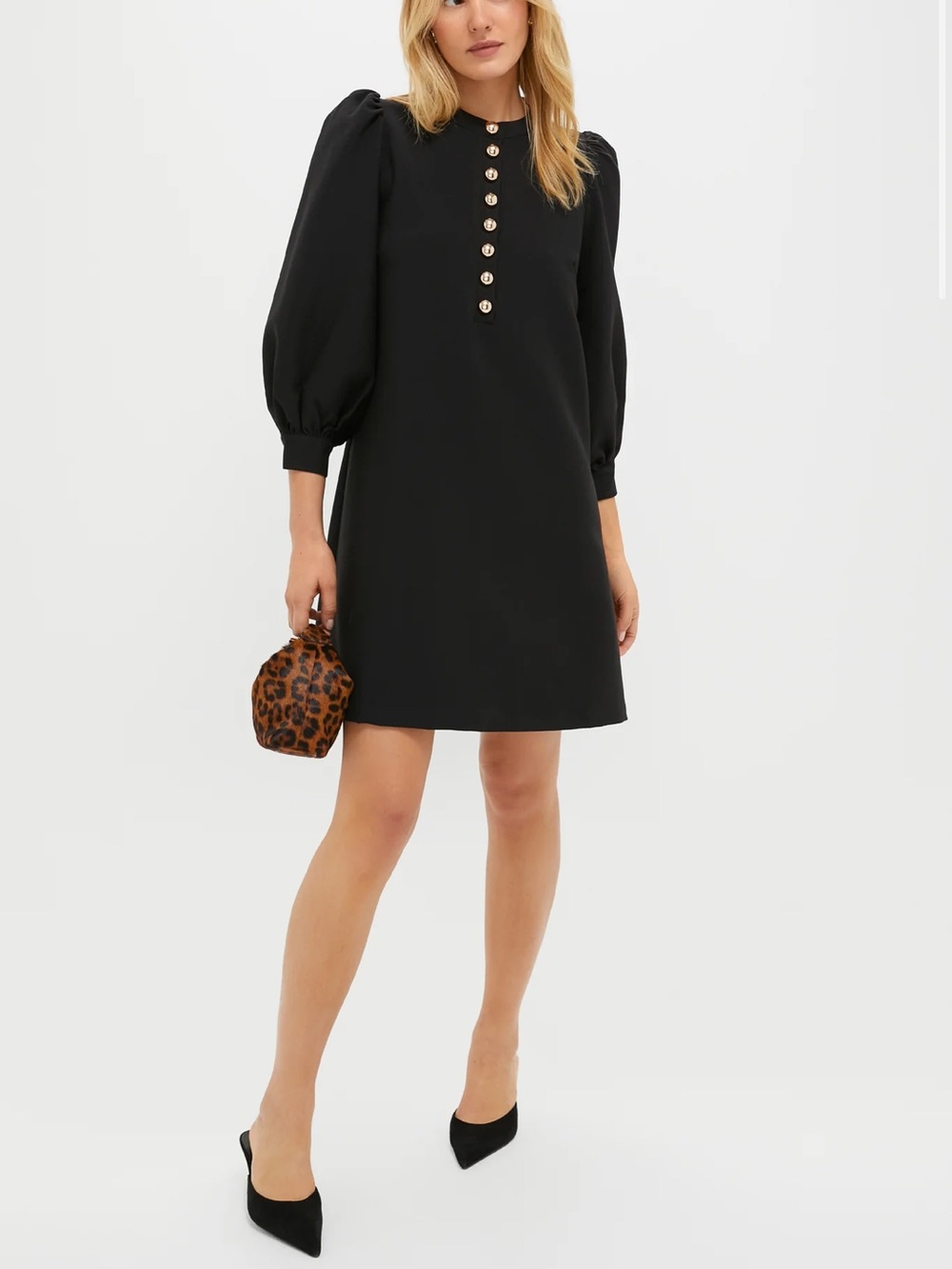 NWOT TUCKERNUCK POMANDER PLACE Black Crepe Samantha BLACK Dress Size S